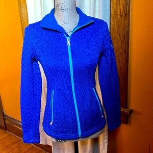 Like New | Royal Blue Cable Knit Spyder Jacket |Item 186406